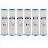 Hydronix SPC-25-1020 20 Micron Standard 10 Inch Pleated Sediment Filter 6 Pack