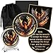 MilestoneMint Phoenix Sobriety Coin Gift Set | Sobriety Gifts Token for Anniversary Year | AA Chips for Men & Women in Recovery | AA Coins and Medallions with Coin Capsule, Display Stand & Card