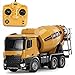 ASDF RC Bétonnière Jouet Camion 1:14 Dix Canaux 2.4Ghz Bétonnière Construction Camion Véhicule Télécommande Jouet Extérieur Lumières LED Et Son Analogique