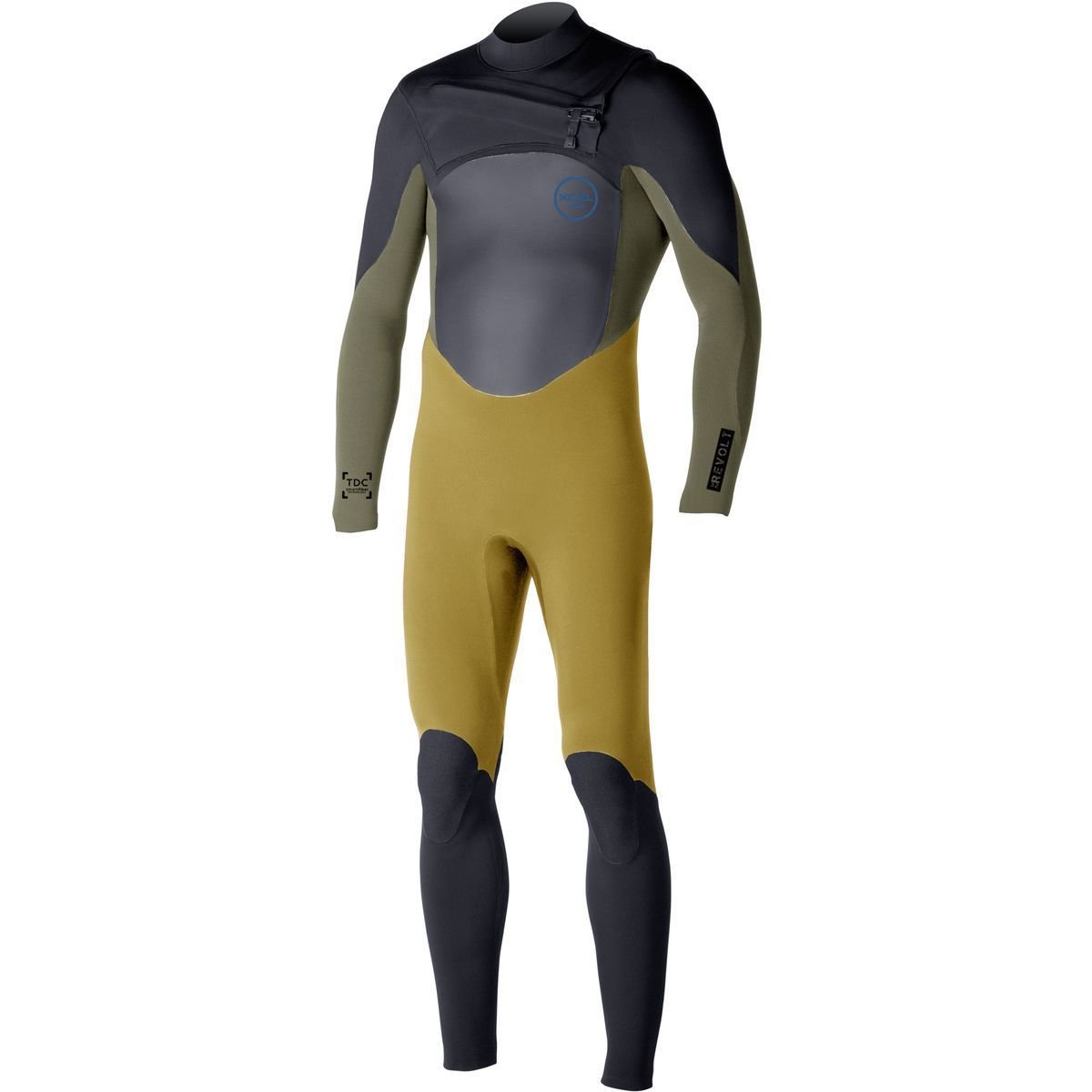 Xcel Kids 3/2mm Revolt TDC X2 Fullsuit, Yellow, Size 14