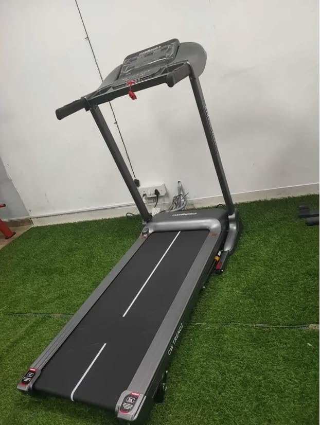 Image of Cardio World Home Use Trendz Treadmill - Strong Build | 4HP DC Motor | 110kg Capacity | LED Display | Bluetooth Connectivity | Foldable | Shock Absorbing Deck | Europe Brand 1 Year Warranty