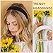 TERSE Headbands for Women Trendy Non Slip Headband for Girls Long Short Hair, Cute Ribbed Women Headbands Elastic Hair Bands Fashion Hard Head Band Accessories 1 Inch