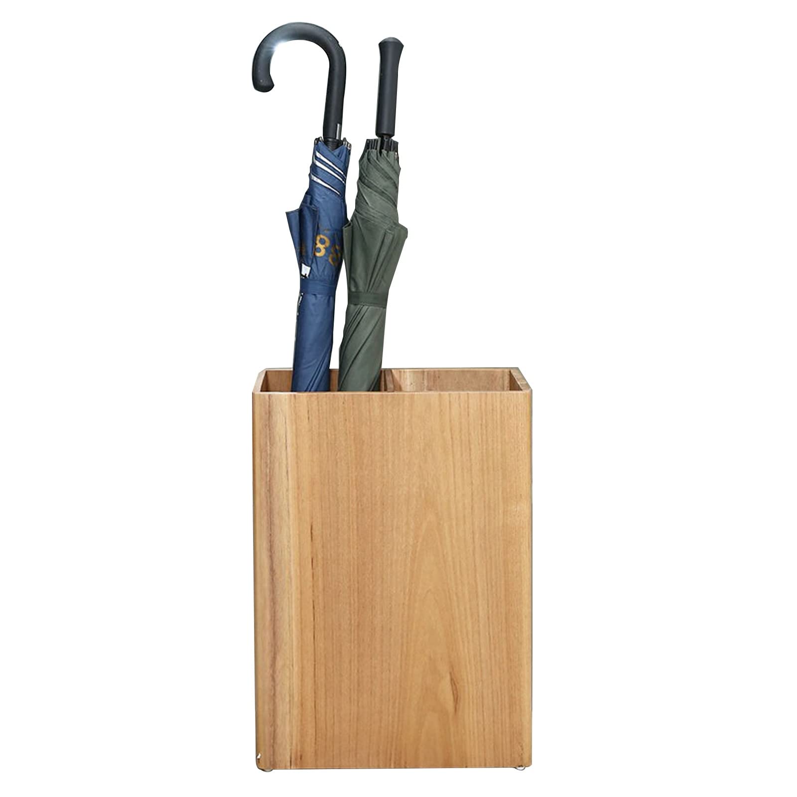 Porte-parapluie rétro en bois massif, support de rangement haut de gamme