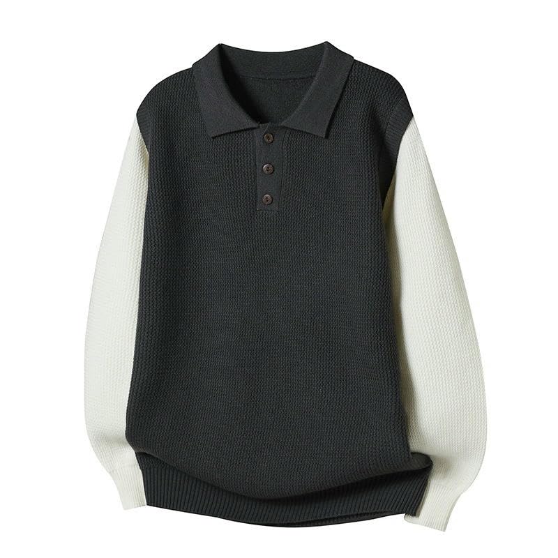Pull décontracté à manches longues pour homme idéal pour le bureau - 5