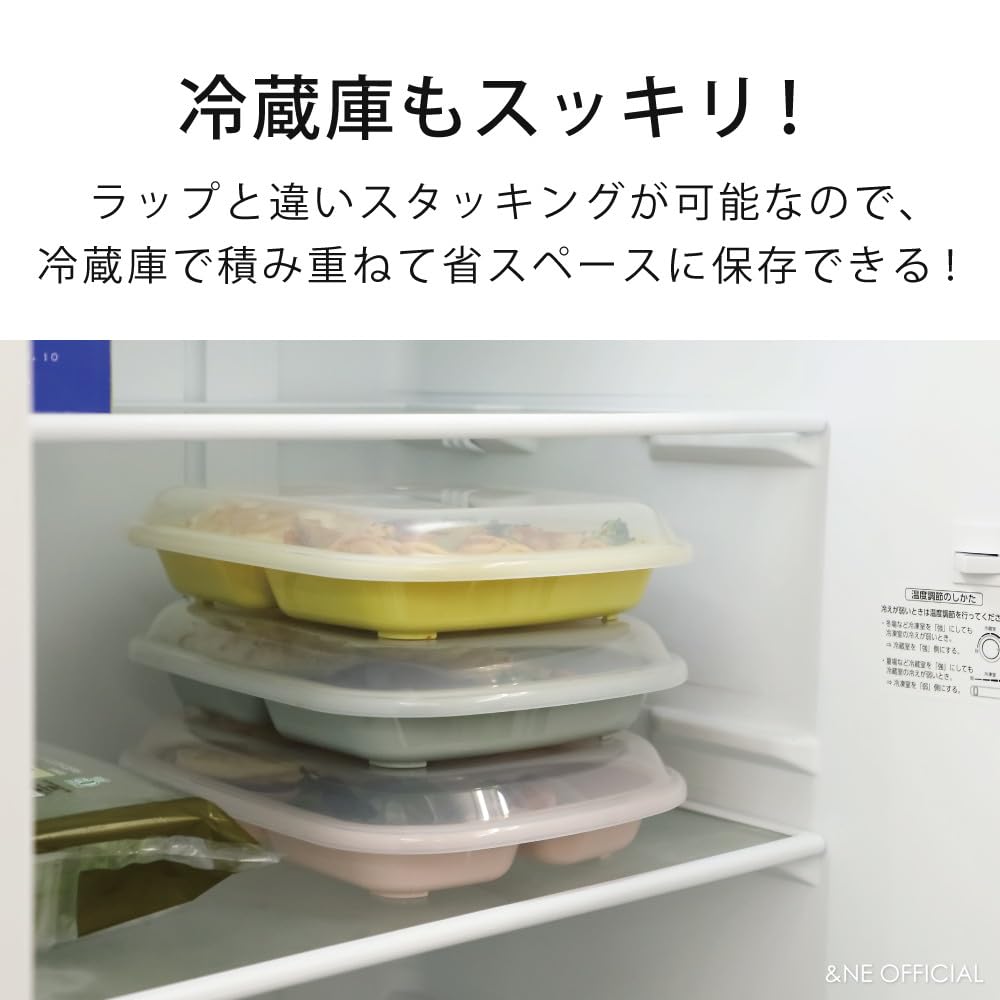 アンドエヌイー(&NE) NKM-187-GR - Plato de almuerzo, polipropileno, color verde