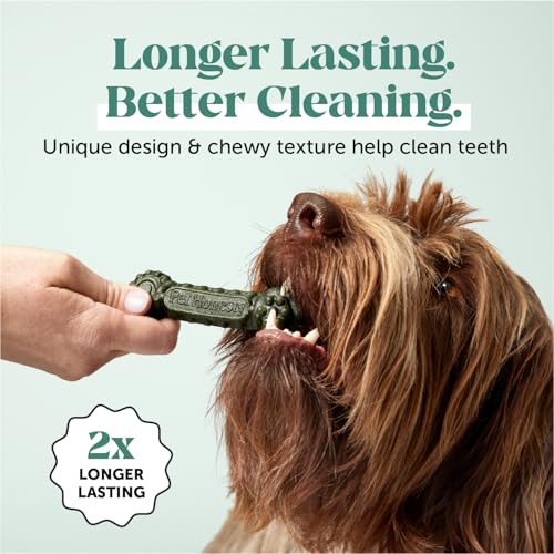 Image of Pet Honesty Dog Dental Care Virtual Bundle - Breath Freshener Dental Powder for Large Dogs (60 Servings) + Brush Buddies Dental Sticks for Extra Small Dogs (40 Ct) - Teeth Cleaning, Plaque Support