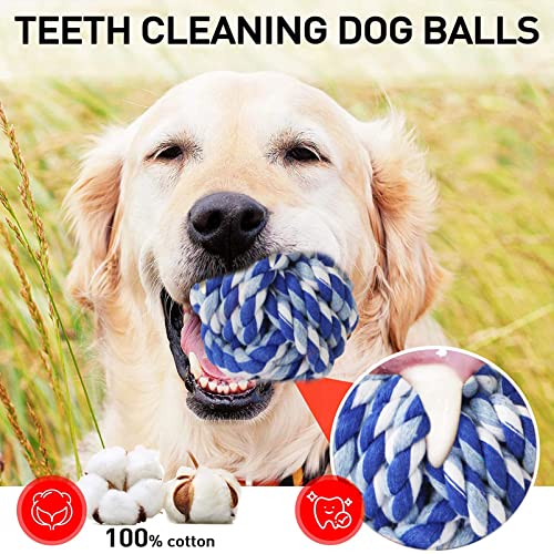 Baumwoll Hundeseile Set,Welpenspielzeug ,2 Stücke Hunde Spielzeug aus Seil,Hundespielzeug Kauspielzeug ,Seil Welpenspielzeug,h Vorteilhaft Hundes zur Zahnreinigung - Image 5