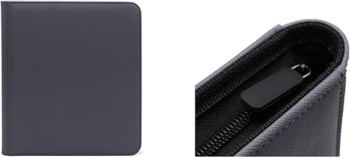Dex Protection Carpeta acolchada para tarjetas con cremallera, 12 unidades, almacena 480 tarjetas de juego, incluye 20 páginas laterales para
