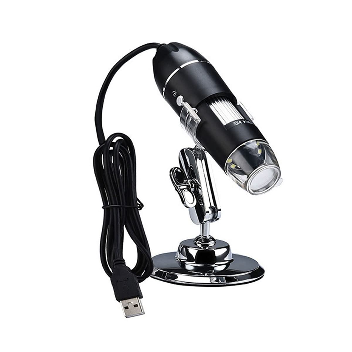 Microscope 1600X 3 in 1 8 LED Handheld Portable Digital Microscope, with Stand
