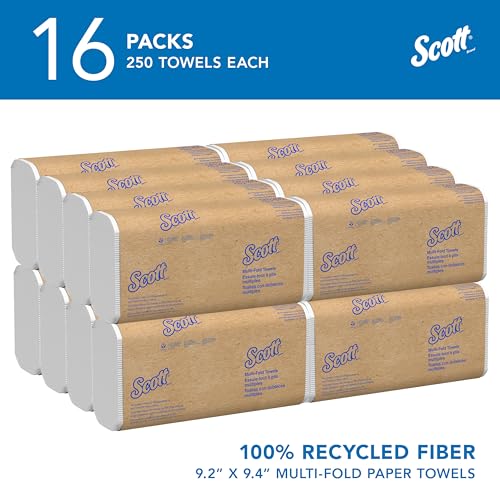 Image of Scott Professional Multifold Paper Towels, Bulk, 16 x 250 Sheets (01807)