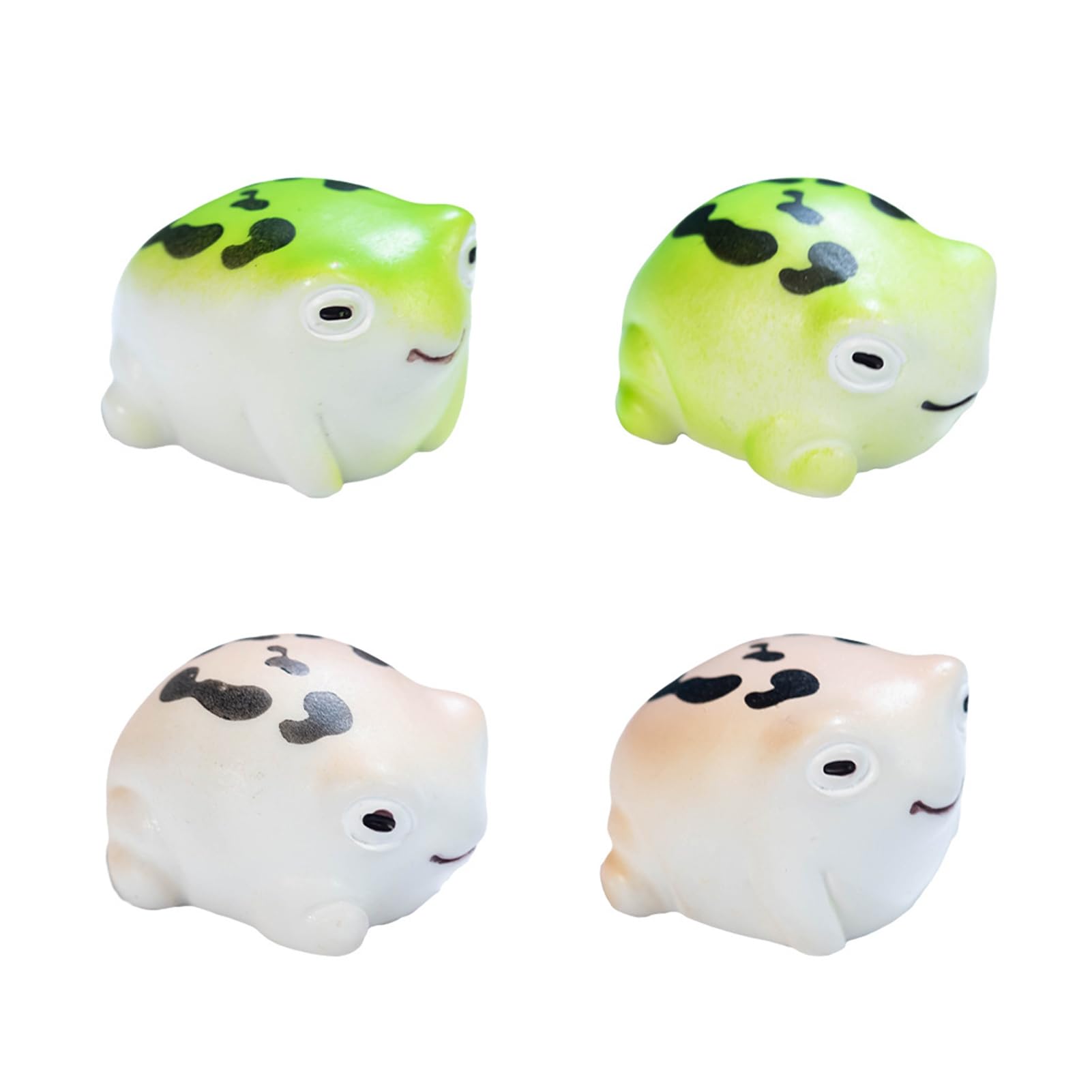 Glifora 12Pcs Resin Frog Sculptures - Miniature Frog Statues, Cute Resin Mini Frogs for Desk, Office and Bedroom Decoration, Creative Micro Landscape Figurines