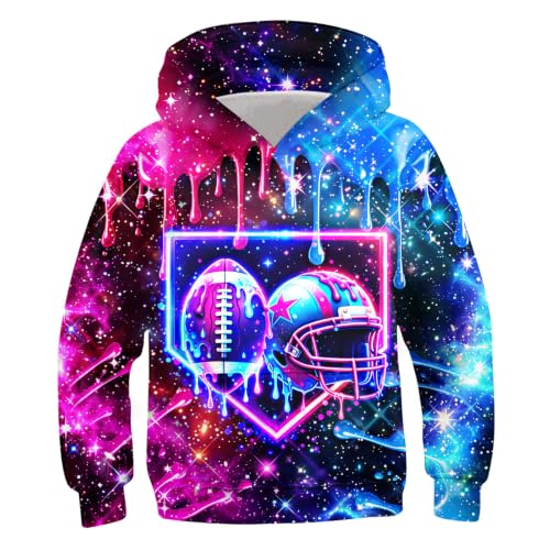 Image of Belovecol Boys Hoodies 3D Printed Hooded Sweatshirts with Pocket for 6-16Y
