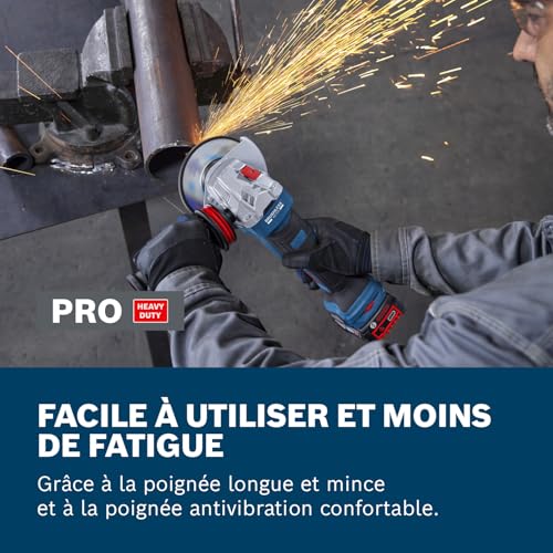 Meuleuse dangle sans fil BOSCH PROFESSIONAL GWS 18V 11 PS 18V 125mm Sans batterie ni chargeur - vue 5