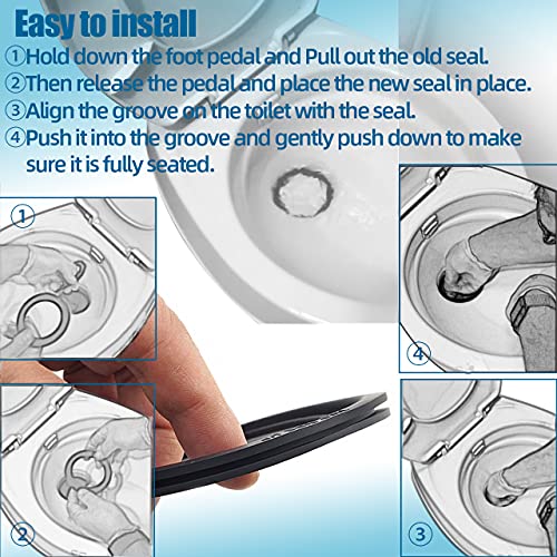 Usamate RV Toilet Flush Ball Seal - Replacement for Dometic 300 310 320 RV Motorhome Camper & Trailer Toilets Comparable to Part # 385311658 - Thumbnail 6