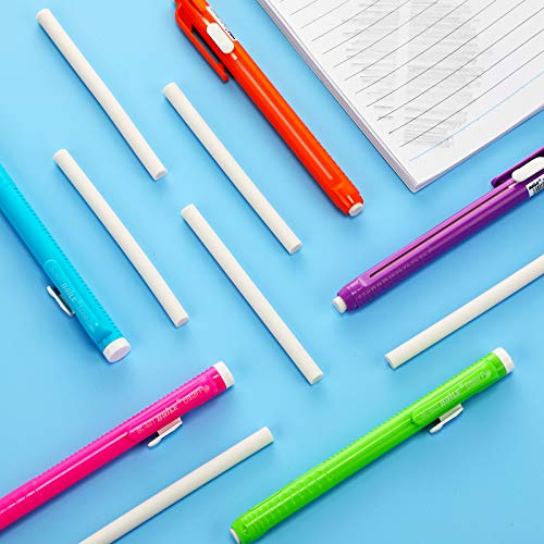 30 Pieces Eraser Stick Refill Pen Style Eraser Refill Retractable Eraser Refills Eraser Pen Refill For Retractable Eraser Pen Kids Student Artist Writing Painting #TOP4