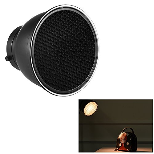 Plato reflector estándar de 7'' con panal de 60 grados y montura Bowens para foco strobe