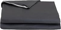 FULI 100% Cotton Zippered Futon Cover Full Dark Gray - Japanese Shikibuton Mattress Protector Made in Japan
