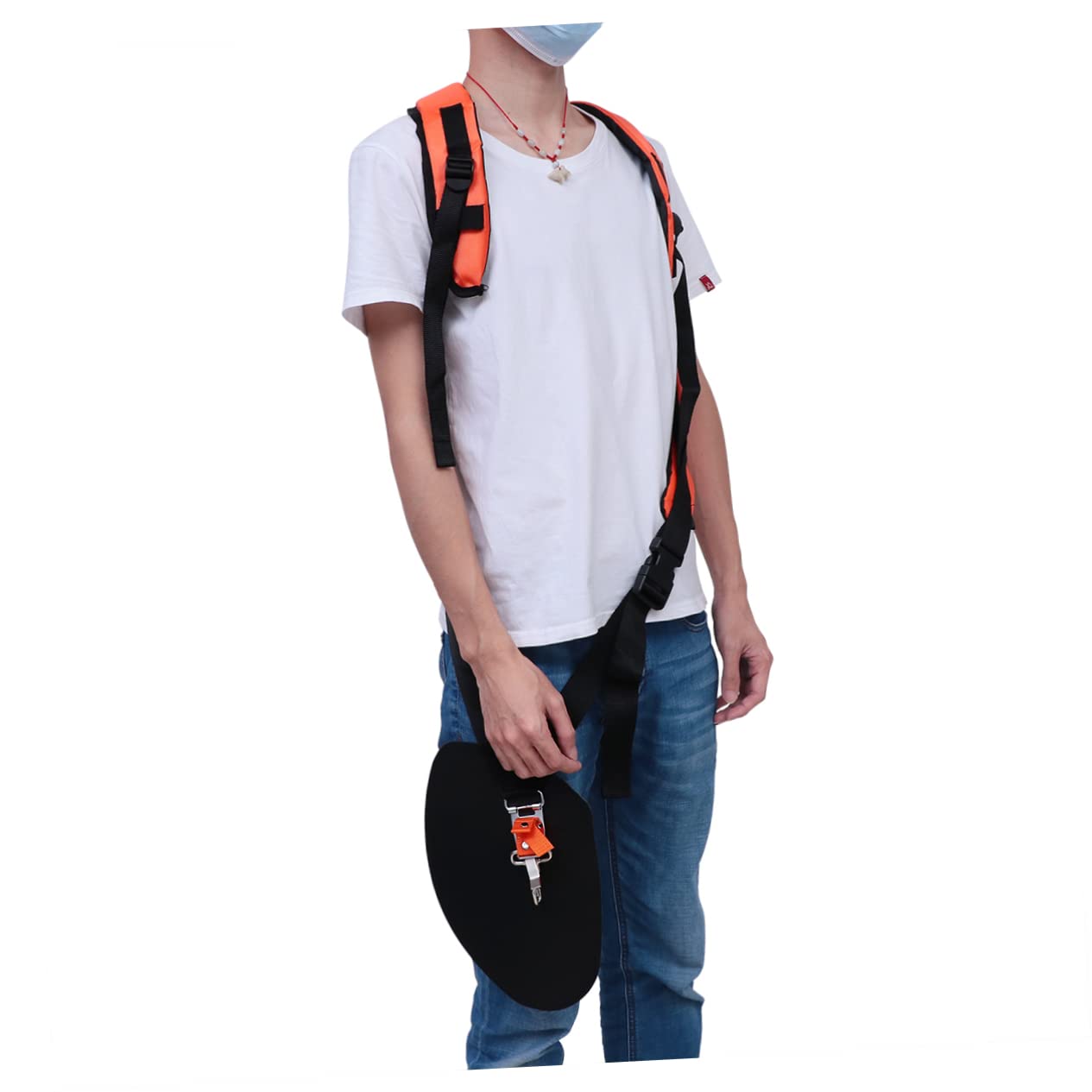 Cinturón Acolchado para Desbrozadora en Forma, para Trimmer y Cortador, Ajustable, Oxford