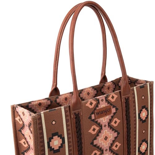 Image of Wrangler Tote Bag for Women Western Purse and Aztec Satchel Handbag
