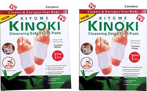 KIYOME KINOKI Cleansing Toxins Remover Detox Foot Patches Adhesive Pads Kit