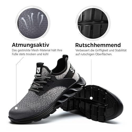 SUADEX Chaussures de sécurité avec embout acier anti-glisse - 5