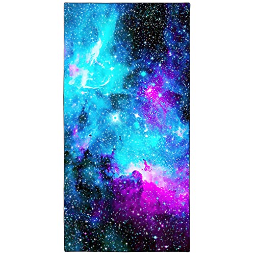 Zomer Strandtuch groß 90x180 cm Schnelltrocknendes Mikrofaser Bedrucktes mit Galaktischer Nebel Motiv