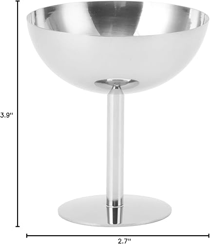 Miniatura 10 de Tazón de helado de acero inoxidable, Ensalada reutilizable, Tazón de postre, Taza para beber, Copa de helado de acero inoxidable, Grado alimenticio