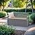 Devoko 80 Gallon Storage Bench Deck Box Lockable for Patio Furniture, Garden Decor and Outdoor Seating for Cushions, Garden Tools and Pool Supplies (Grey)