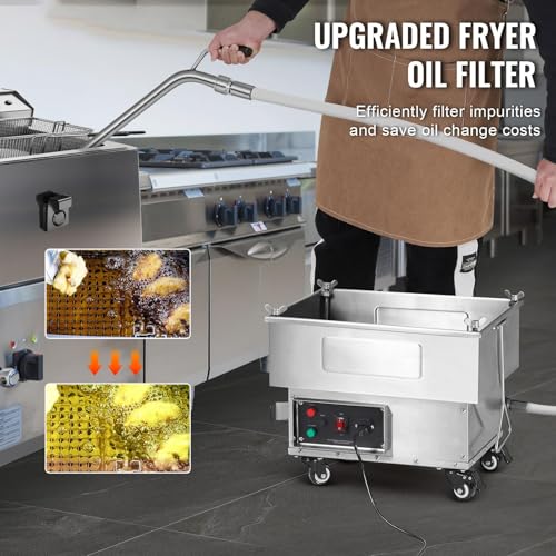 Bomba de filtro de aceite para freidora, 300 W de alta eficiencia, caudal de 10 l/min, para uso en cocina y restaurante