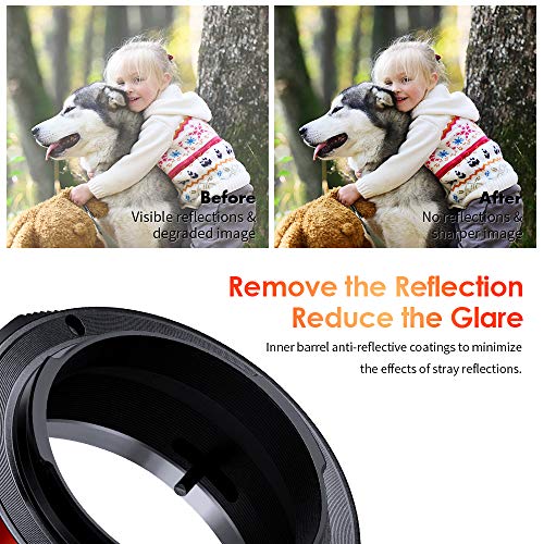 Image of K&F CONCEPT FD to E Mount Lens Mount Adapter Plus, Manual FD FL Lens Adapter with Matting Varnish Design Compatible with Sony E Mount Cameras