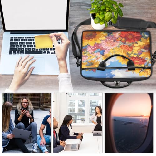 Maletín para laptop con diseño de mariposas 15 pulgadas miniatura 6