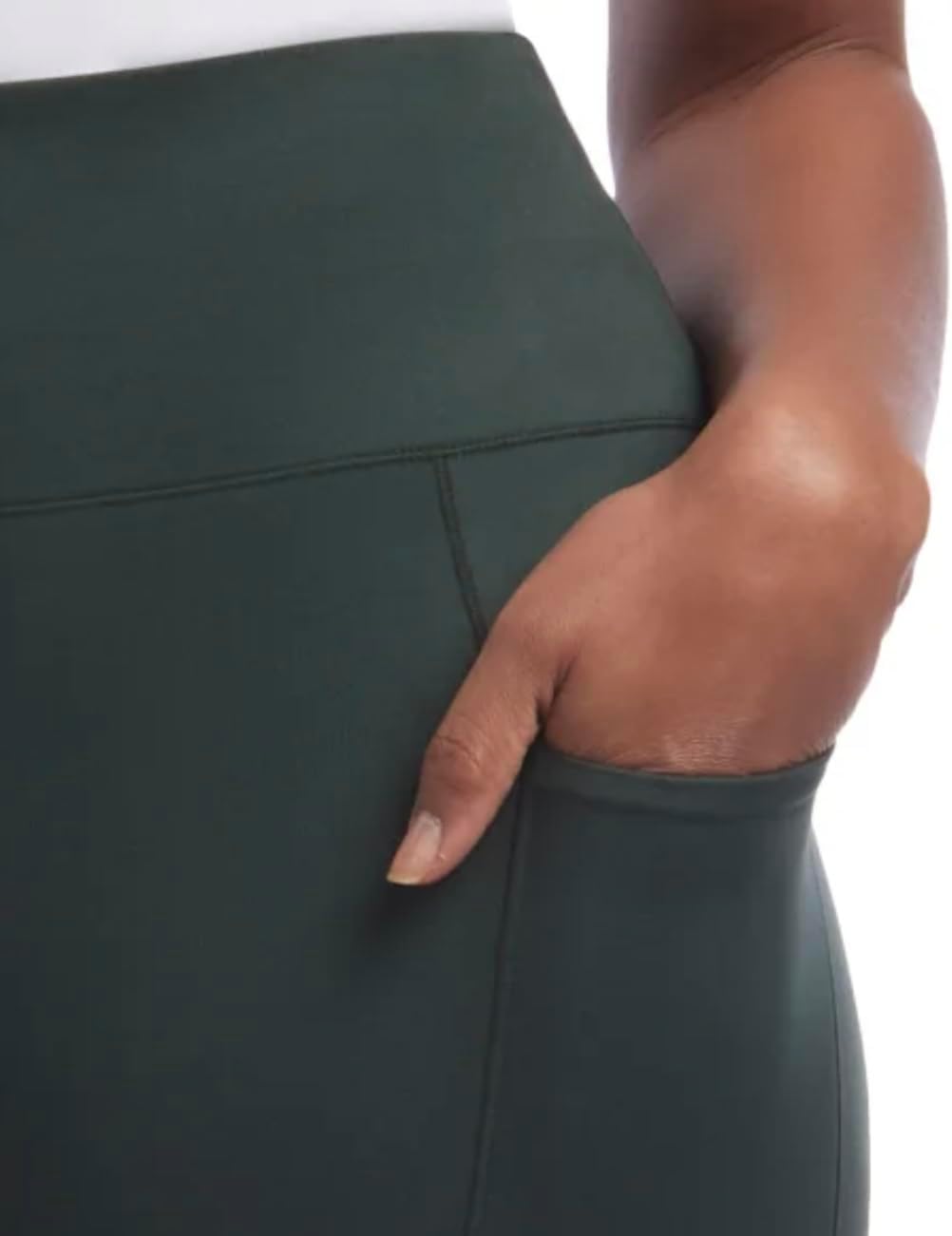 Danskin Women's Brushed Satin Stitch 7/8 Legging - Image 4