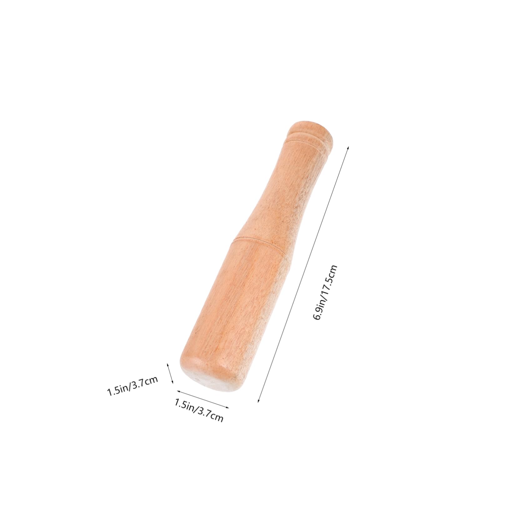 Garneck Wooden Garlic Stick Muddler Garlic Presser Tool Kitchen Gadget Random Color