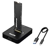 M.2 NVMe to USB Adapter, External NVMe SSD Reader 10Gbps M.2 Enclosure Adapter for PCIe NVMe and M.2 SATA SSDs