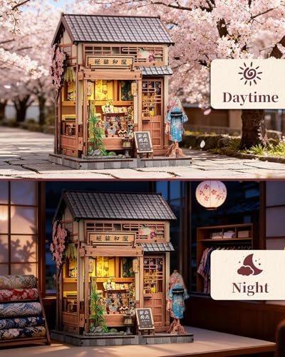 Kit book nook 3D puzzle en bois de précision miniature