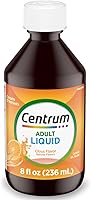 Centrum Liquid Multivitamin for Adults Citrus Flavor - B Vitamins Antioxidants Iron Immune Support 8 Fl Oz