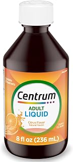 Centrum Liquid Multivitamin for Adults Citrus Flavor - B Vitamins Antioxidants Iron Immune Support 8 Fl Oz