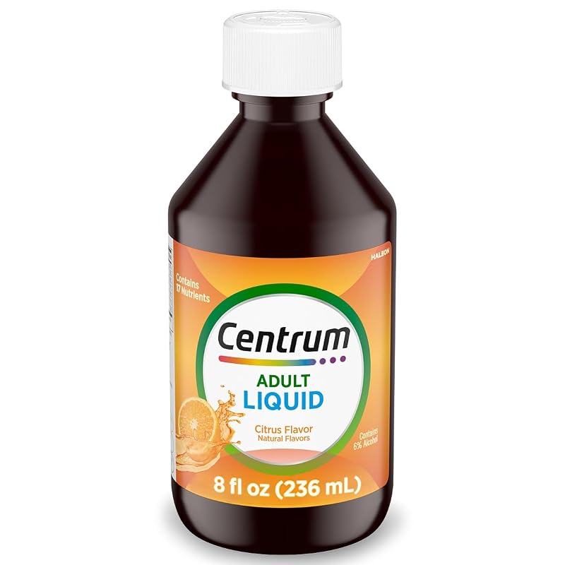 Centrum Multivitamínico Líquido para Adultos, Sabor Cítrico, 237 mL