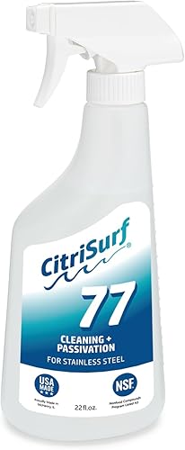 CitriSurf 77 Limpiador de pasivaciĂłn de acero inoxidable - Grado comercial 22 onzas CitriSurf 77 Limpiador de pasivaciĂłn de acero inoxidable - Grado comercial 22 onzas
