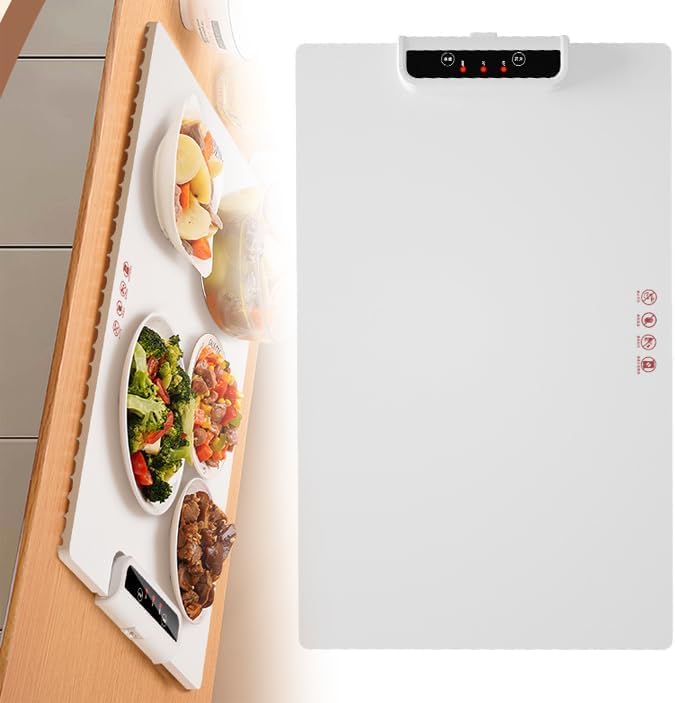 Réchauffe-aliments électrique tactile pour plats chauds de fête