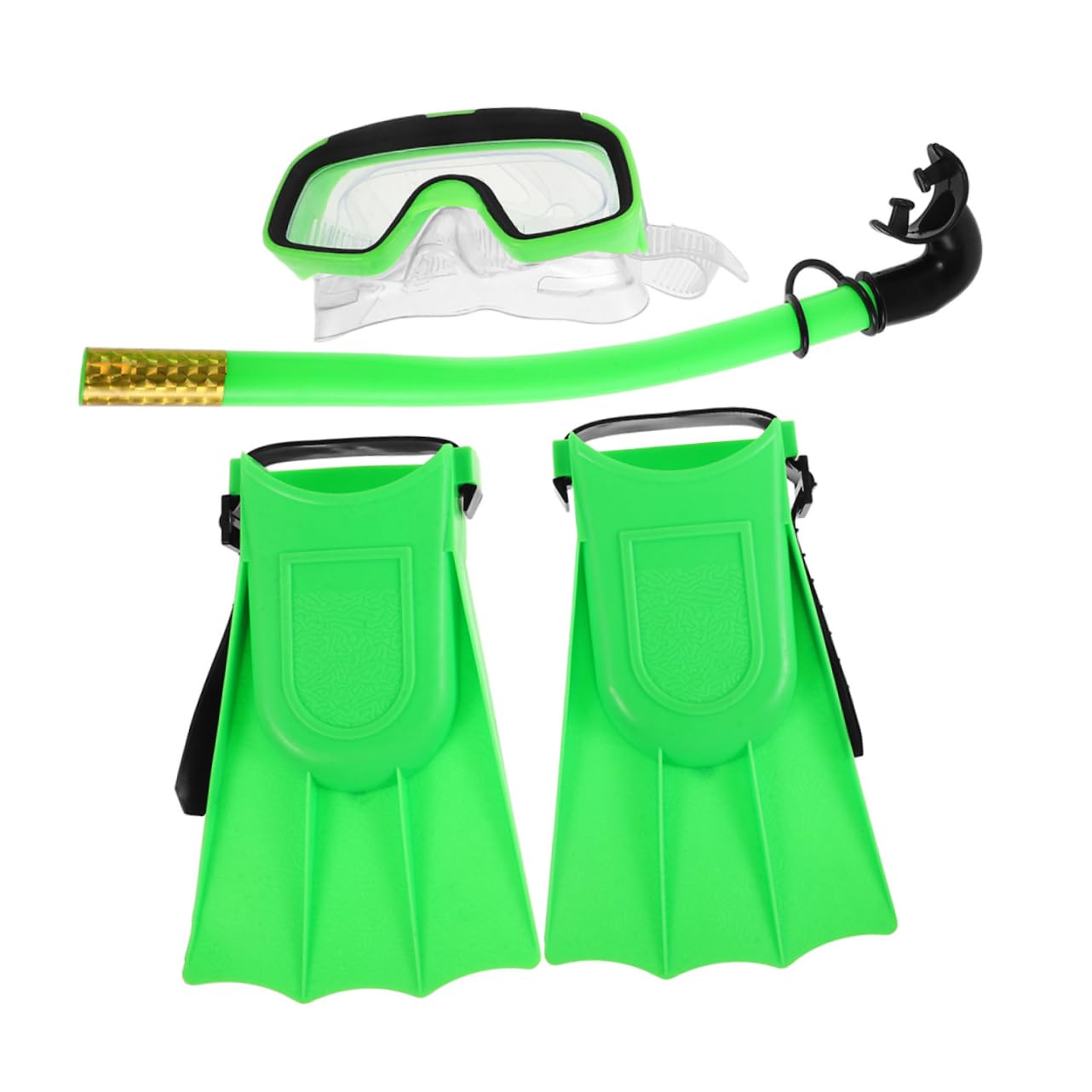 Gogogmee 1Set Snorkel Gear Set Comfortable Diving Goggles Adjustable Fins Snorkel for Boys Complete Swimming Supplies for Underwater Adventures Safe Stylish Design