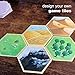 Apostrophe Games Hexagon Board Game Tiles – 20Pcs Large Game Board Pieces – Blank Game Board Chits, Same Size as Settlers of Catan – Create Your Own Custom Tiles