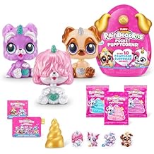 Rainbocorns Pocket Puppycorn 3 Pack by ZURU Toy Puppy Dog Mini Unboxing Girls Gifting Idea, Toys for Girls, Kids Birthday Gift