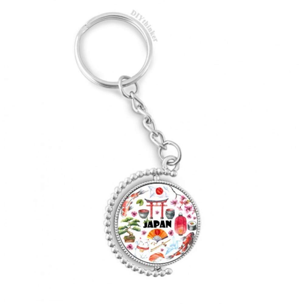 Porte-clés rotatif mignon pour organiser vos clés de maison au quotidien avec élégance japonaise