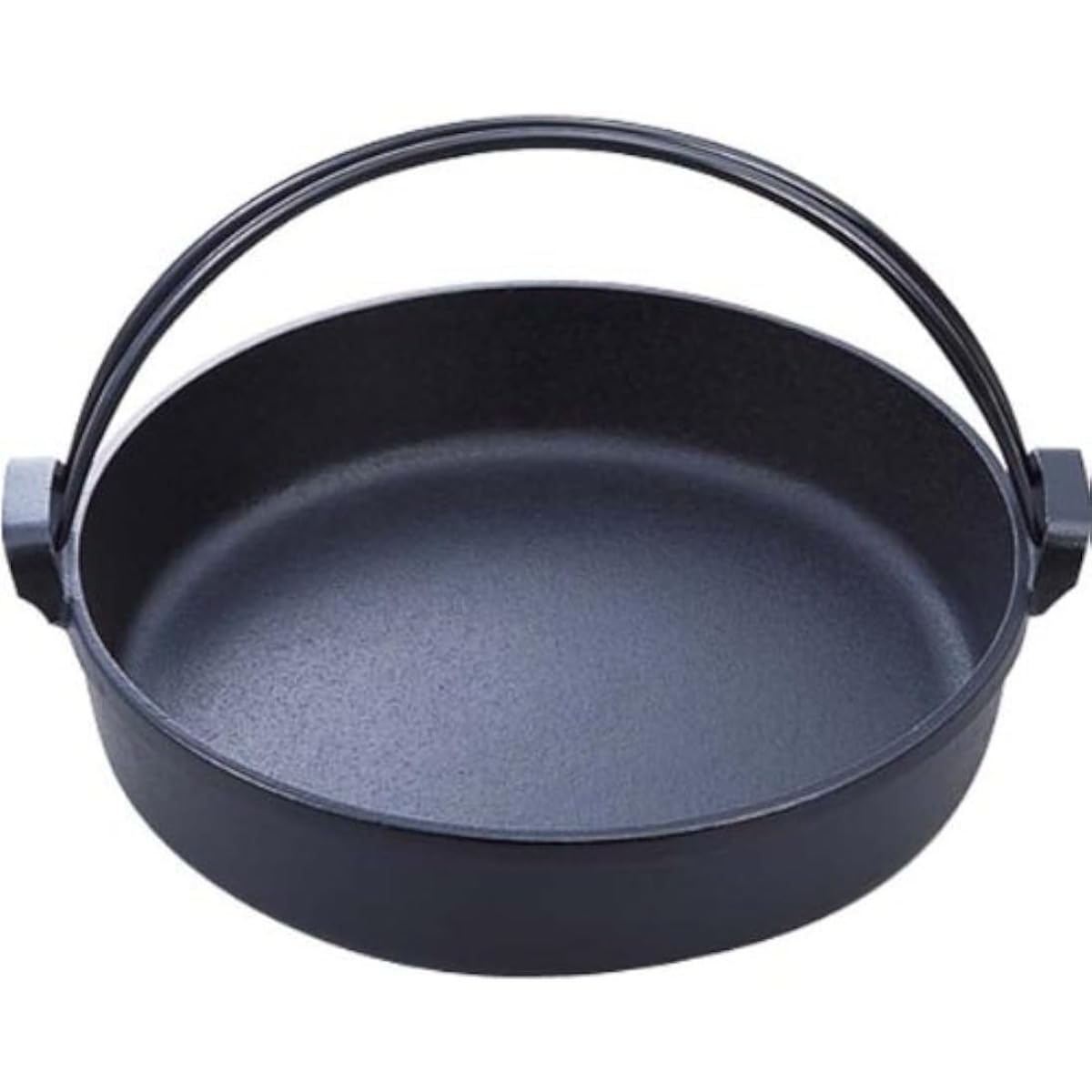 Amazon｜Nicffdi すき焼き鍋 南部ツル付30 黒焼付 内径30cm 直火用