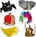 Funny Party Hats Photo Booth Props - Bulk Costume Hats - Adult Dress Up Hats - 6 Pc Assorted Set Multicoloured