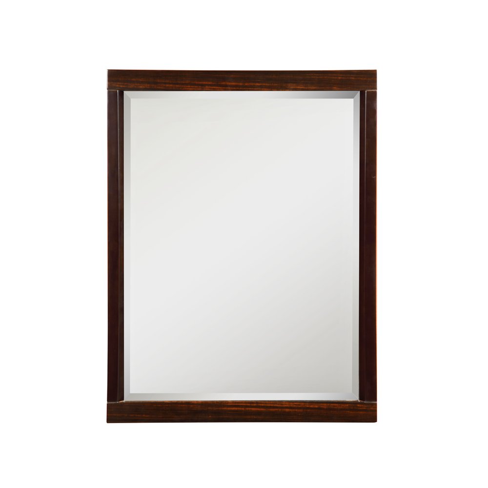 Decolav 9717-EES Mila 24-Inch Rectangular Wall Mirror, Ebony and Espresso
