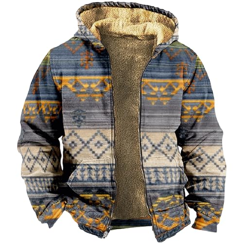 Sweat à capuche entièrement zippé pour hommes veste d'hiver épaisse contre le vent