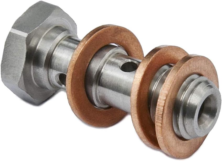 PrecisionGeek - Banjo Bolt M10 x 1.25mm DOUBLE L=29mm Stainless Steel - Set of 1 pcs