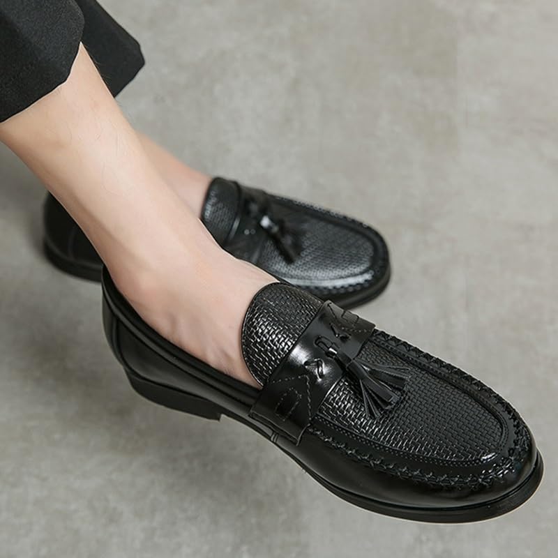 Men's Classic Formal Oxford Shoes Men Dressy Suit Tuxedo Weeding Prom Derby Shoes Slip On Pointed Toe Derbys Classic Formal Business Dress Shoes3